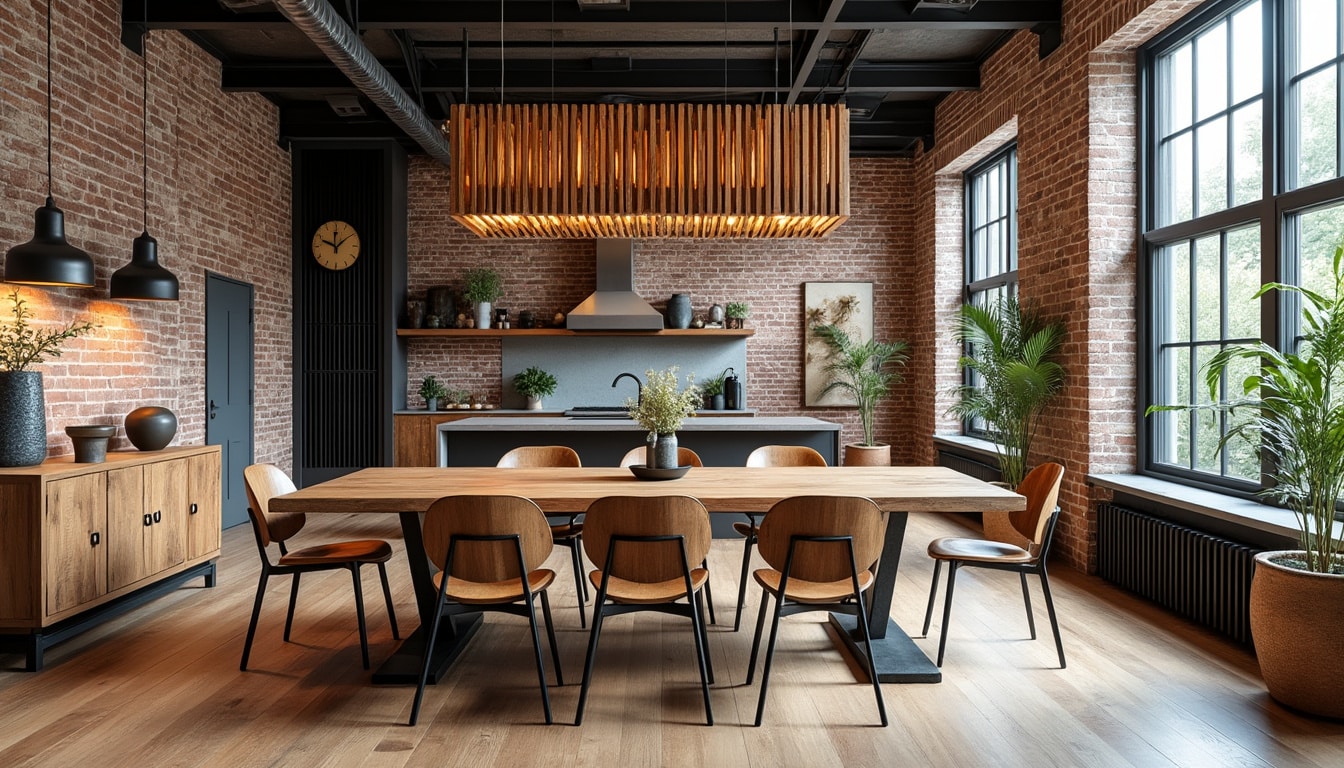 découvrez comment transformer votre salle à manger en un espace au style industriel chic. astuces déco, choix de matériaux bruts, éclairage vintage et mobilier tendance vous attendent pour créer une ambiance chaleureuse et authentique.