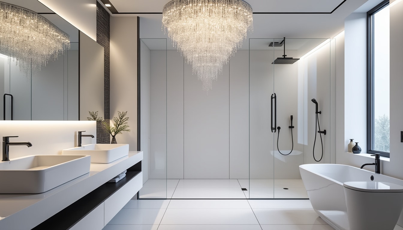 découvrez nos idées inspirantes de décoration pour une salle de bain noir et blanc, alliant élégance et modernité. transformez votre espace avec des contrastes saisissants, des accessoires tendance et des éléments de design raffinés.