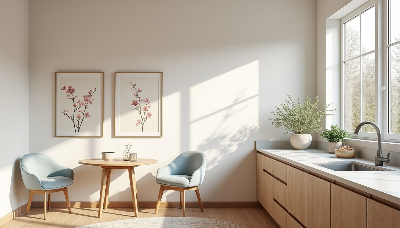découvrez des idées de décoration simple pour votre cuisine, alliant esthétique et apaisement. transformez votre espace en un havre de paix grâce à des touches décoratives subtils et des choix de couleurs harmonieux, tout en facilitant votre quotidien.