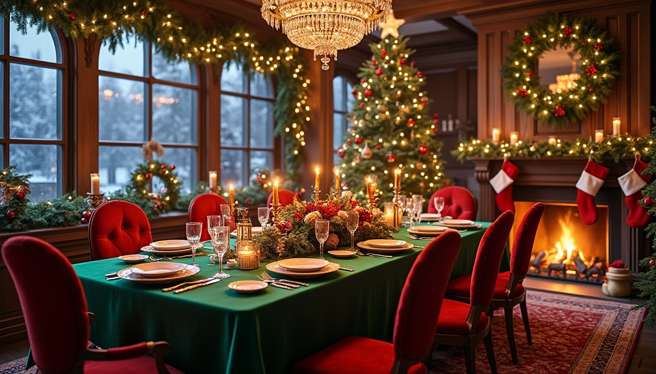 découvrez des idées créatives et inspirantes pour transformer votre salle à manger en un espace féérique pour noël. des décorations festives aux conseils de mise en scène, faites de votre repas de fête un moment inoubliable.