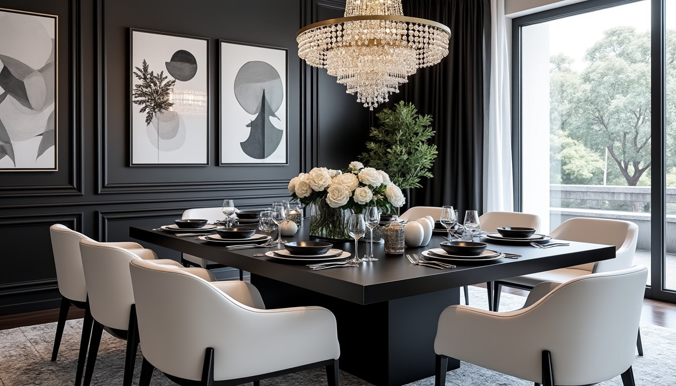 découvrez nos conseils pour réussir une décoration élégante en noir et blanc pour votre salle à manger. apprenez à harmoniser les couleurs, choisir le bon mobilier et créer une ambiance chic et conviviale. transformez votre espace repas en un lieu à la fois contemporain et intemporel.