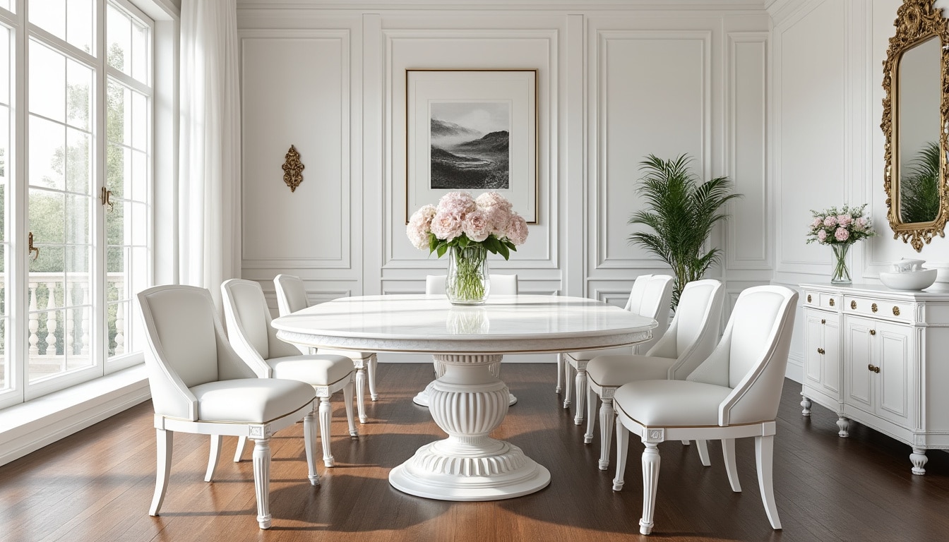 découvrez des idées inspirantes pour une décoration de salle à manger blanche qui allie élégance et modernité. transformez votre espace avec des conseils pratiques, des astuces de décoration, et des styles variés pour créer une ambiance lumineuse et conviviale.