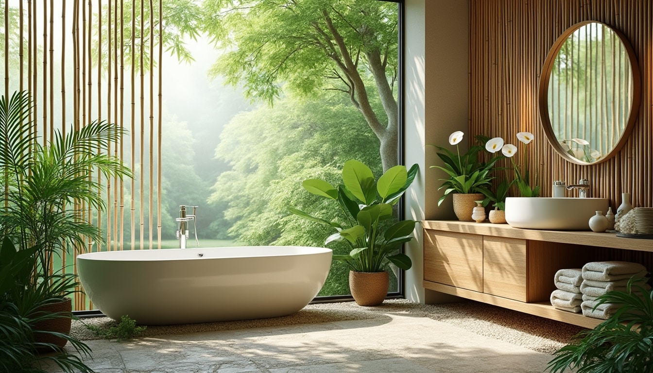 découvrez des idées inspirantes pour transformer votre salle de bain en un havre de paix naturel. intégrez des éléments organiques, des couleurs apaisantes et des matériaux écologiques pour une ambiance relaxante et sereine.