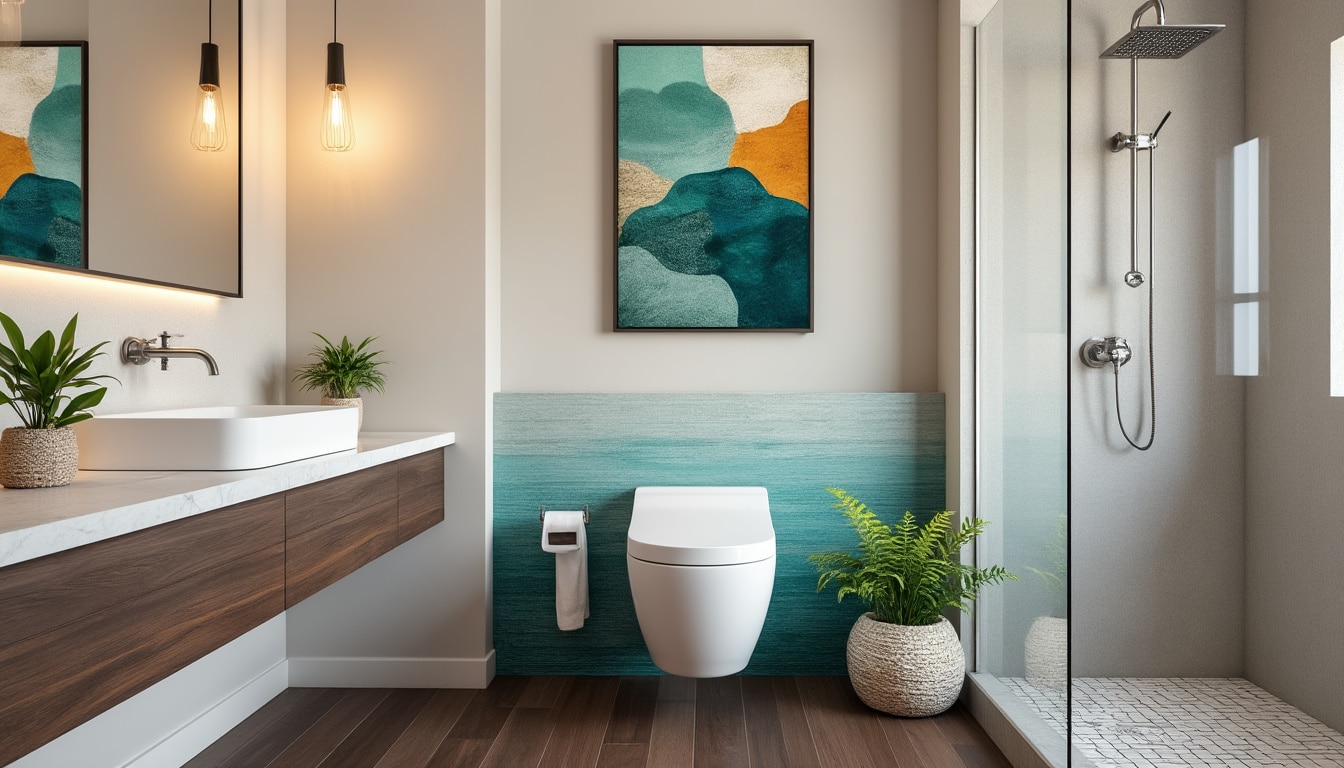 découvrez des idées créatives pour embellir votre wc suspendu ! transformez cet espace souvent négligé en un lieu esthétique et convivial grâce à des astuces pratiques, des accessoires tendance et des inspirations déco uniques.